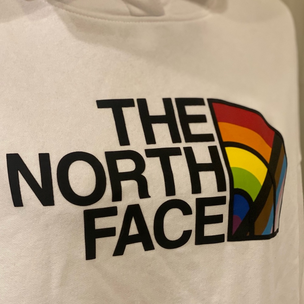 The North Face rainbow pride sweater size XL